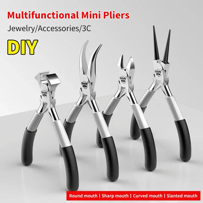 Mini Pliers Set for Jewelry Making and DIY | Multifunctional Carbon Steel Pliers