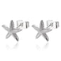 Vintage Summer Starfish Stud Earrings For Women Simple Star Shell Earrings Stud Ocean Party Jewelry Gift