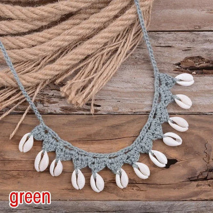 Handmade Shell Choker Necklace | Bohemian Beach Jewelry for Women