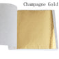 100 Sheets 24K Gold Foil Leaf for Gilding, Food Decor, and Craft | DIY Scrapbooking Supplies
