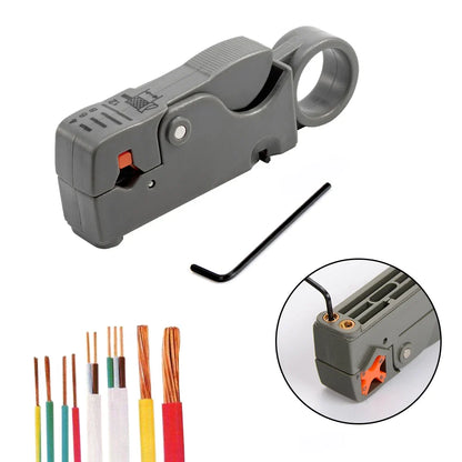 Wire Stripping Pliers with Hex Wrench | Coaxial Cable Decrustation Tool