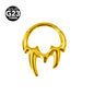 G23 Titanium Bee Septum Nose Ring Piercing Body Jewelry 16G Moon Segment Snake Clicker Helix  Ear Cartilage Heart Daith Hoop
