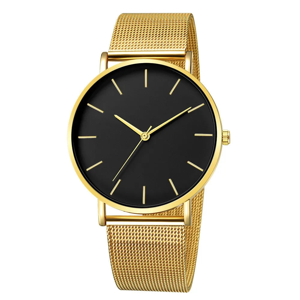 RUNERR Ultra Thin Quartz Watch | Minimalist Business Casual Mesh Strap