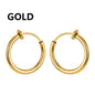 1 Pair Punk Stealth Clip On Earrings | No Hole Ear Cuff and Helix Ring Set
