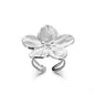 Elegant Stainless Steel Big Bloom Flower Rings For Women Gold Color Sun Starfish Open Ring Finger Jewelry Wedding Her Gift Punk