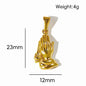 18K Gold Plated Stainless Steel Pendant Vintage Egyptian Pharaoh Portrait Lion Skull & Ghost Hand Charms Trendy Jewelry