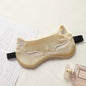 Cat Silk Sleep Eye Mask | Cute Light Blocking Eye Cover for Travel and Nap