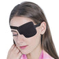 Black Single Eyepatch Blindfold | Adjustable Eye Mask for Sleeping, Amblyopia, and Costume Props