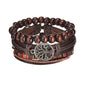 MeMolissa New Fashion Braided Wrap Leather Bracelets for Men High Quality Vintage Charm Wood Beads Ethnic Tribal Wristbands