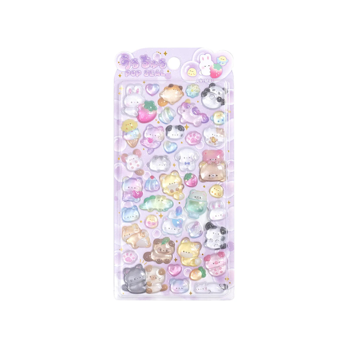 Japanese Anime Food Stamping Seal Fun | 3D Crystal Diamond Sticker Set for Kids