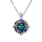 NeeTim 1CT 2CT Real Moissanite Pendant Necklace For Women Top Quality 925 Sterling Silver Wedding Party Bridal Luxury Jewelry