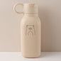 450ML Custom Name Silicone Straw Cup, Personalized Cartoon Pattern Water Bottle, Leakproof Sports Water Bottle for Kids Adults