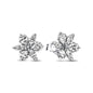 European New 925 Silver Butterfly Flower Stud Earrings, Fit Women's Festival Exquisite Charm Jewelry Gifts