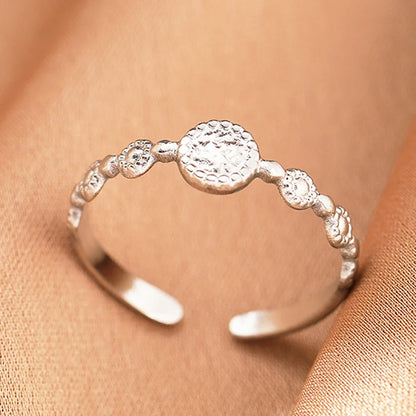 Stainless Steel Rings Simpler Geometric Fashion Vintage Fine Adjustable Open Rings For Women Jewelry Weddings Gifts New Trendy