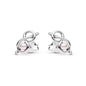 2026 New 925 Silver Elephant Cherry Blossom Butterfly Heart Earrings, a delicate choice for women's fashion jewelry