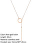 SUNIBI Fashion Stainless Steel Necklace for Woman Personality Infinity Cross Pendant Gold Color Necklaces on Neck Women Jewelry