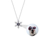 Photo Projection snowflake shape Necklace Pendant Jewelry for Lover Girlfriend 2022