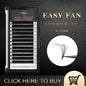 Self Blooming Eyelash Extensions | Easy Fanning Volume Lashes 0.03 0.05 0.07 C D Curl