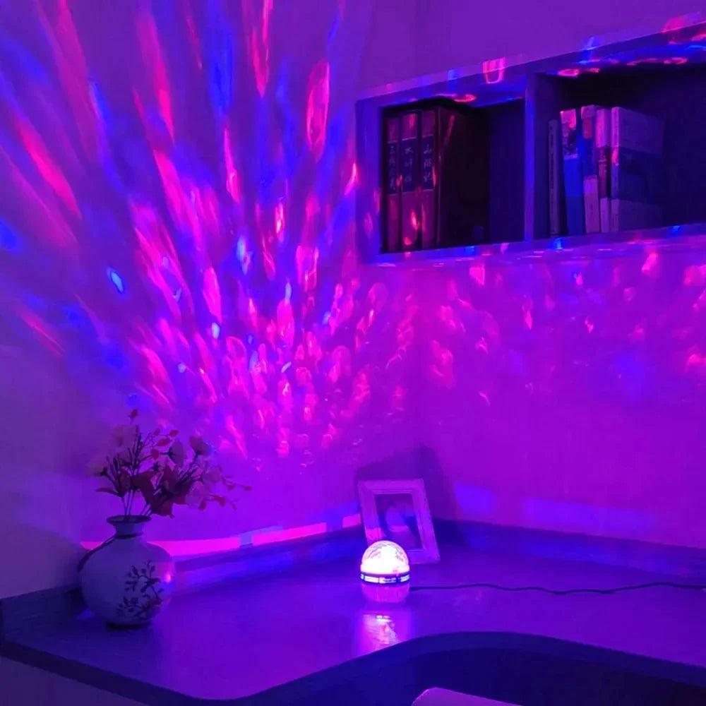 Starry Sky Projector Night Light | USB LED Moon and Stars Room Lamp