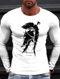 Sparta Vintage Graphic Men's Long Sleeve T-shirt for Men Clothing Casual Tops Tee Fashion 3D Full Printing Tshirt Streetwear