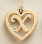 SUNIBI Stainless Steel Letter Heart Shape Hollow Pendant Charm for Bracelet Necklaces  for Women DIY Jewelry Making