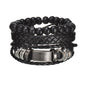 MeMolissa New Fashion Braided Wrap Leather Bracelets for Men High Quality Vintage Charm Wood Beads Ethnic Tribal Wristbands