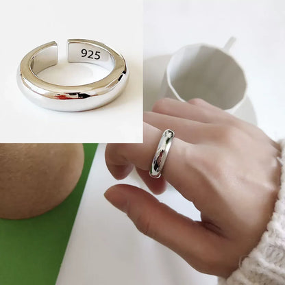 VENTFILLE 925 Sterling Silver Geometric Multilayer Round Bead Ring | Fashion Punk Temperament Jewelry