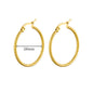 Vintage Round Stainless Steel Hoop Earrings For Women Gold Plated Earring 2023 Trending Statement Ear Jewelry Christmas Gift