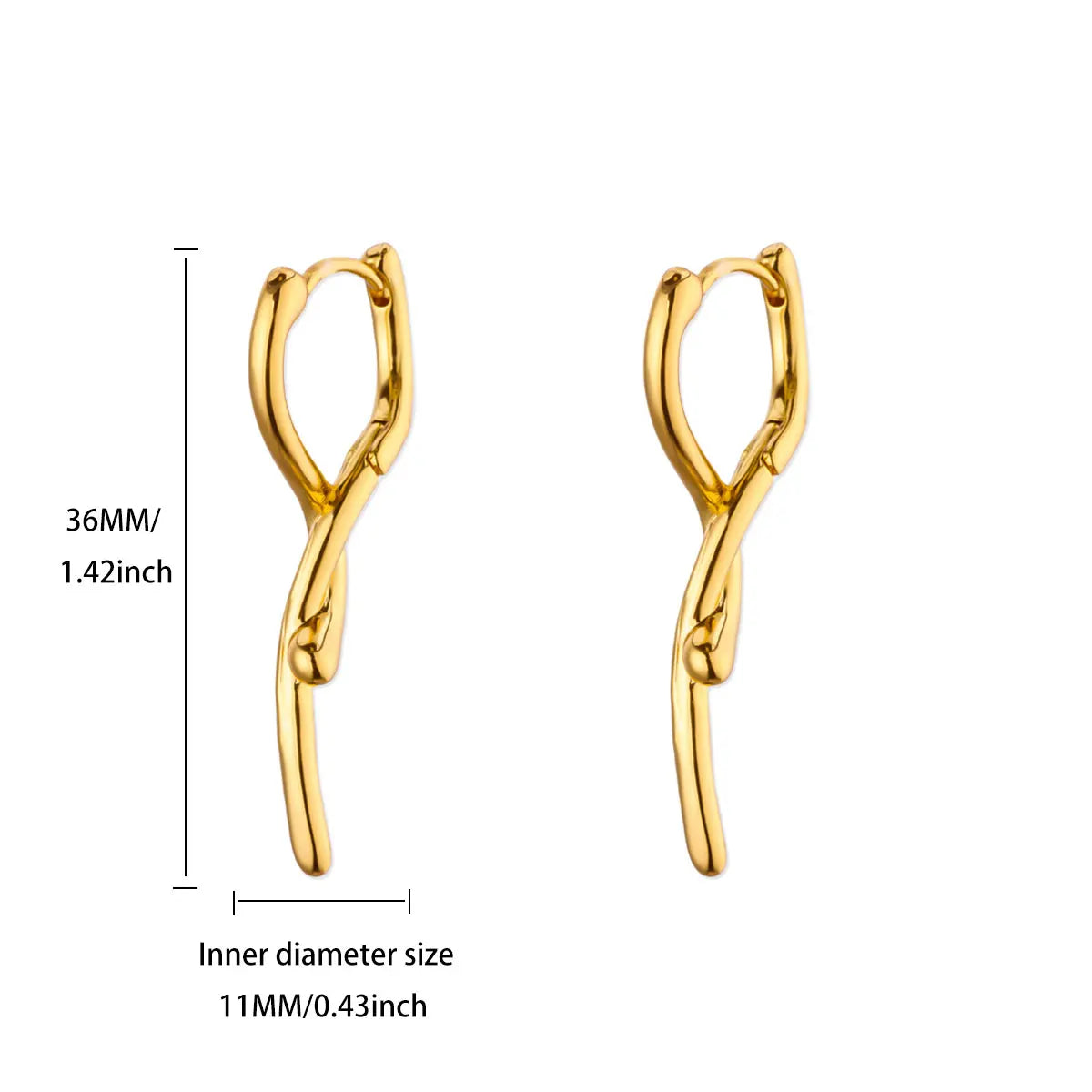 Elegant Square Earrings for Women Girls Stainless Steel Hoop Earrings Luxury Wedding Engagement Aesthetic Jewerly aretes