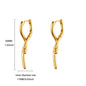 Elegant Square Earrings for Women Girls Stainless Steel Hoop Earrings Luxury Wedding Engagement Aesthetic Jewerly aretes