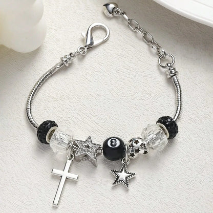 DIY Handmade Hippie Design  Chain  Bracelet Women Metal Star Charms Unisex Adjustable Bracelet