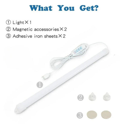 5V USB Under Cabinet LED Light | 3 Color Dimmable Magnetic Night Light