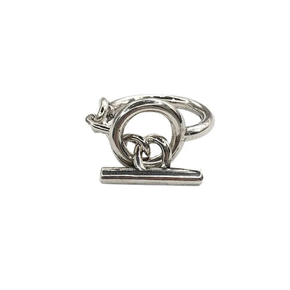 New in 925 Sterling Silver Round Ring Adjustable Rings For Women Men Engagement Aesthetic Luxury Jewelry Wholesale Jewellery