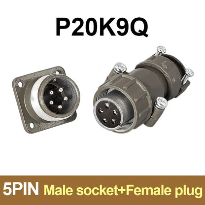P20 Series Connector 2 3 4 5 7 Core 20mm Plug and Socket | Waterproof Circular Connector