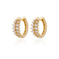 Zircon Pendientes Earring For Women Stainless Steel Hoop Piercing Earring Trending 2024 New Jewerly aretes de mujer bijoux femme