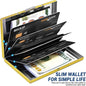 RFID Blocking Credit Card Holder | Slim Metal Wallet