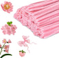 100pcs Pink Pipe Cleaners | Chenille Stems for Art and Craft Supplies