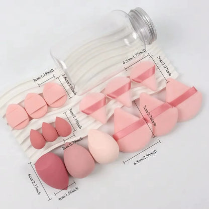 12/15Pcs Makeup Sponge Set | Latex-Free Beauty Blender Puff Kit
