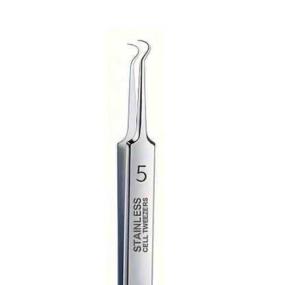 1/3pcs Extra Fine No. 5 Cellular Acne Blackhead Tweezers | Facial Beauty Tool for Skin Care