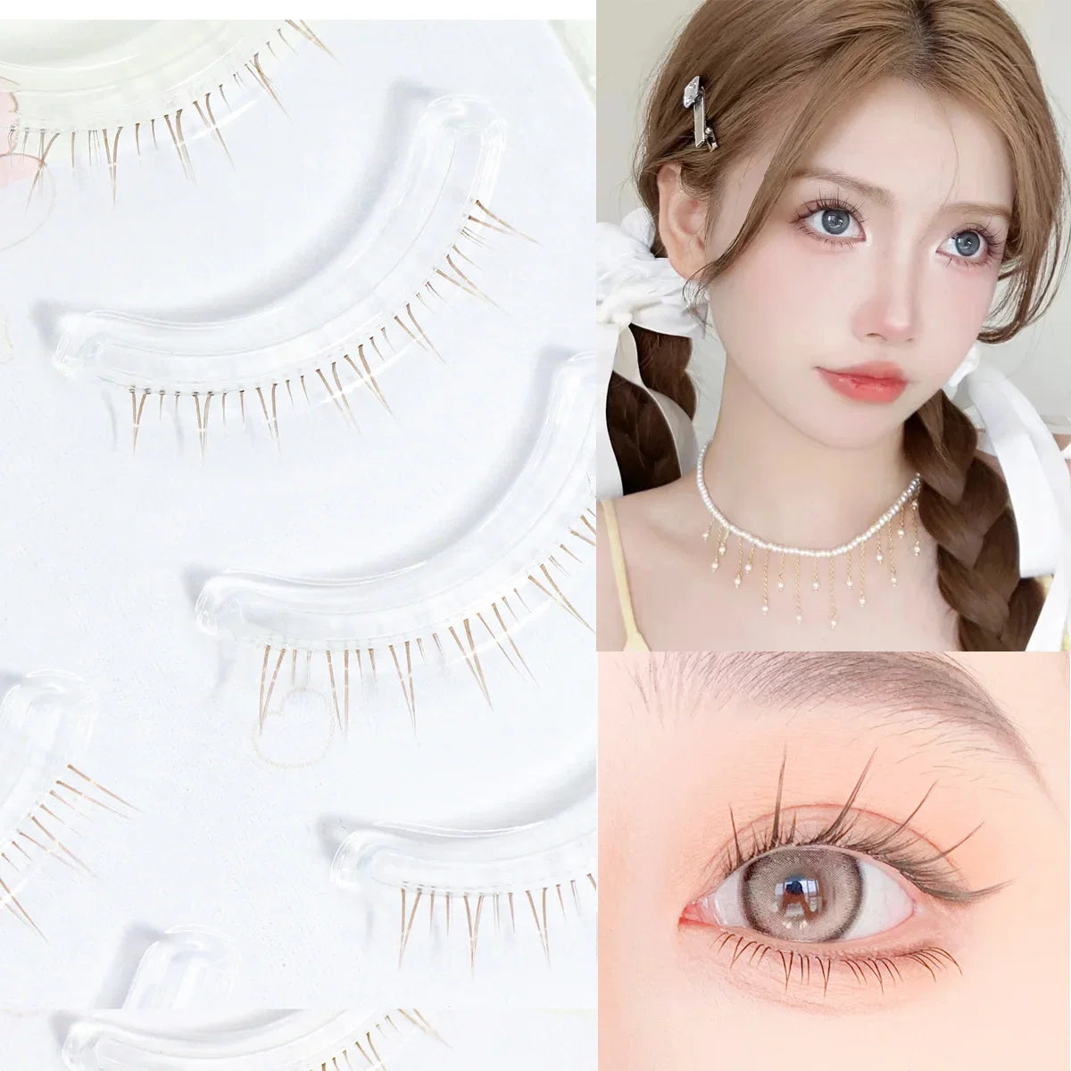 Menglu Natural Short Lower Lashes | Hand-Painted Style Fake Eyelashes
