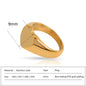 Romantic Stainless Steel Ring for Woman Heart Shaped Birthday Gift Wedding Rings Luxury Quality Jewelry Wholesale Dropshipping