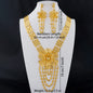 New Indian Gold color Long Necklace Set Nigerian Party Bride Wedding Luxury Dubai Earrings Jewelry Women's Valentine's Day Gift