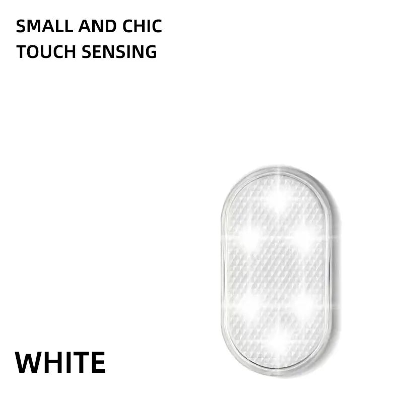 Mini Wireless Car LED Touch Light | Magnetic Induction USB Rechargeable