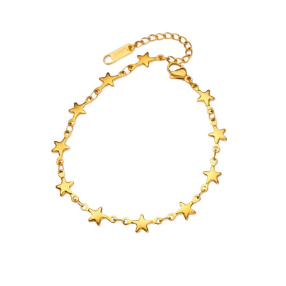 Stainless Steel Heart Bracelets For Women Gold Color Geometric Heart Bracelet Fashion Wedding Waterproof Jewelry Gift