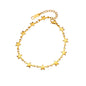 Stainless Steel Heart Bracelets For Women Gold Color Geometric Heart Bracelet Fashion Wedding Waterproof Jewelry Gift