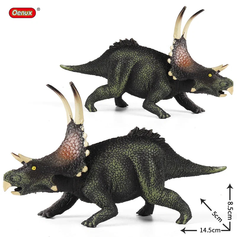 Oenux Jurassic Dinosaurs Action Figures Set | 5 Realistic PVC Models Collection Toy