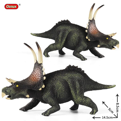 Oenux Jurassic Dinosaurs Action Figures Set | 5 Realistic PVC Models Collection Toy