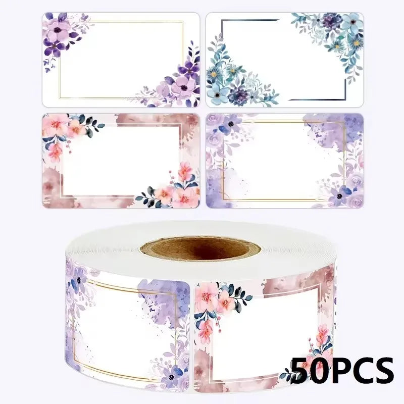 Sunflower Sticker Roll Pack | 50-250 Custom Name Labels for Home Organizing