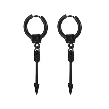 Punk Stainless Steel Stud Earrings Set | Unisex Hip Hop Piercing Jewelry