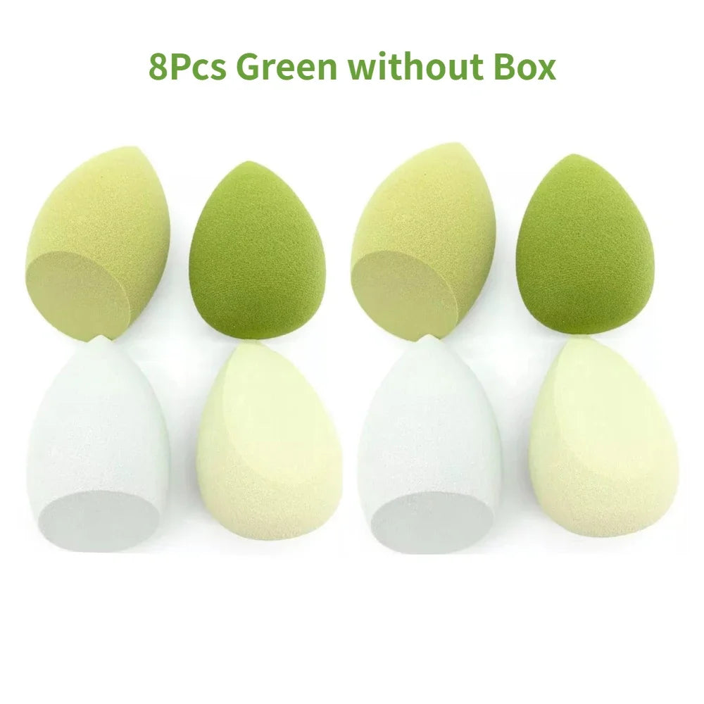 4/8pcs Makeup Sponge Blender Set | Soft Latex Foundation Blending Sponges